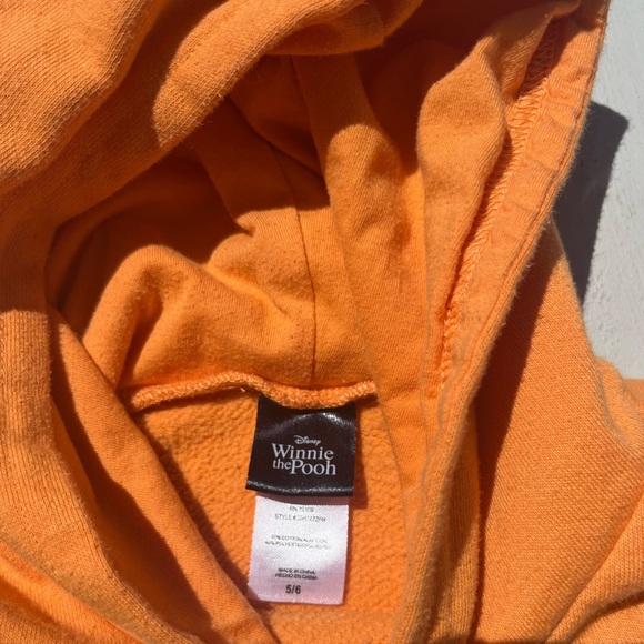 Kid's Winnie the Poo Hoodie Orange Face Cartoon 5/6 Disney Tigger STAINED Ears - Picture 5 of 16